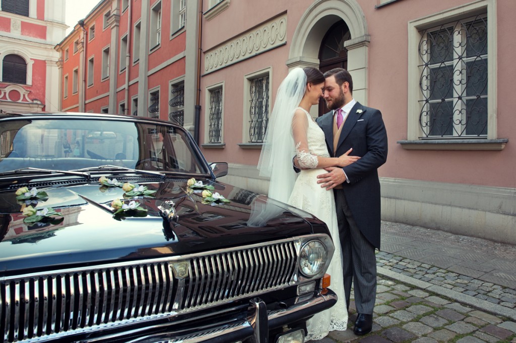 Olga i Tomasz Miler w dniu ślubu