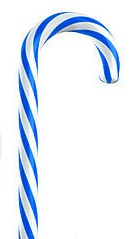 blue candy cane